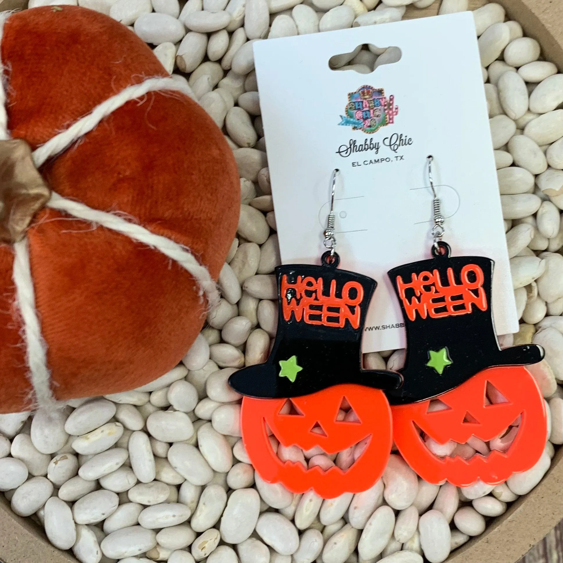 Happy Halloween Jack-O Earrings