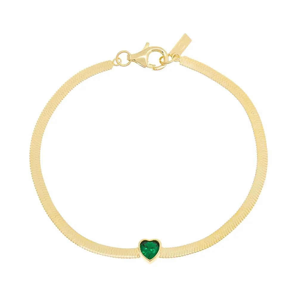 Heart x Herringbone Bracelet