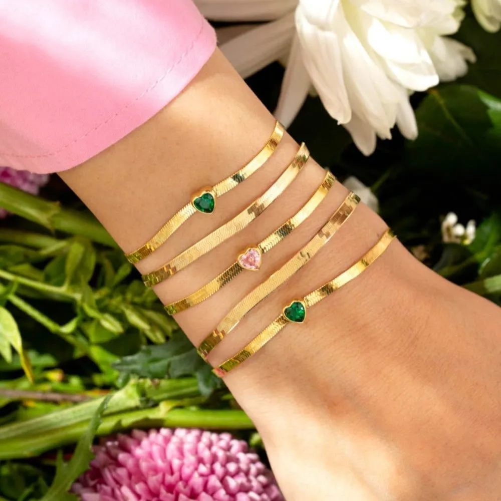 Heart x Herringbone Bracelet