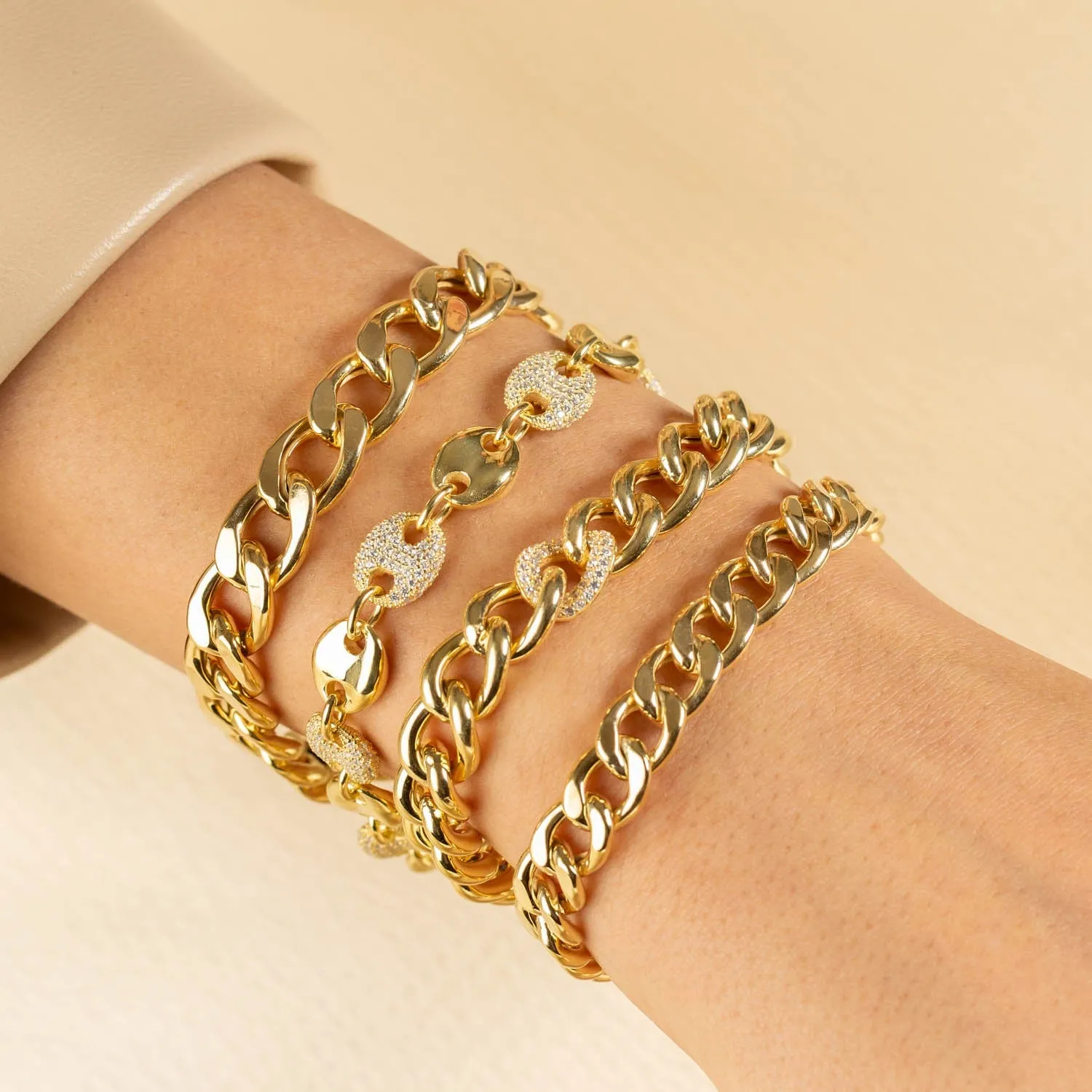 Hollow Cuban Chain Bracelet