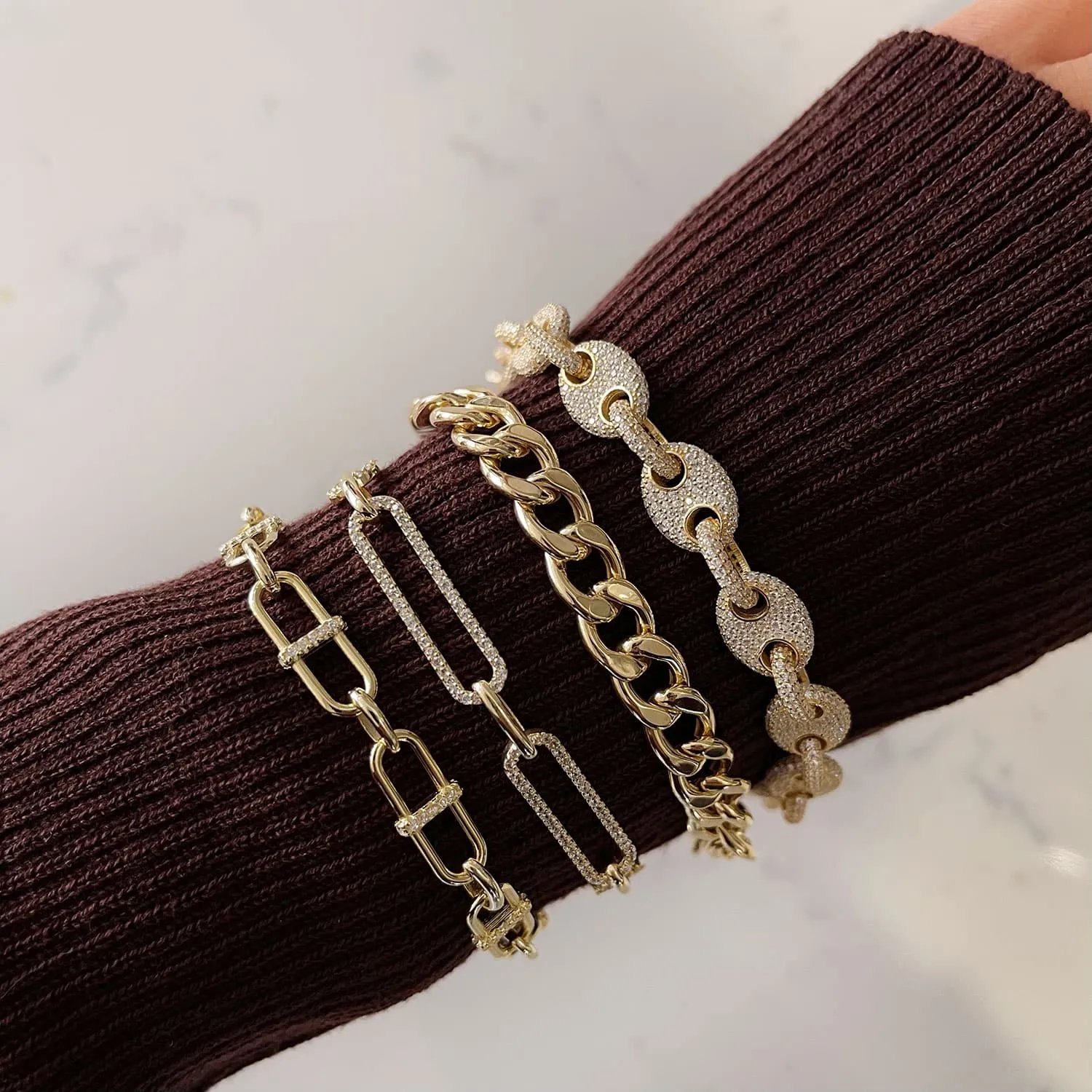 Hollow Cuban Chain Bracelet