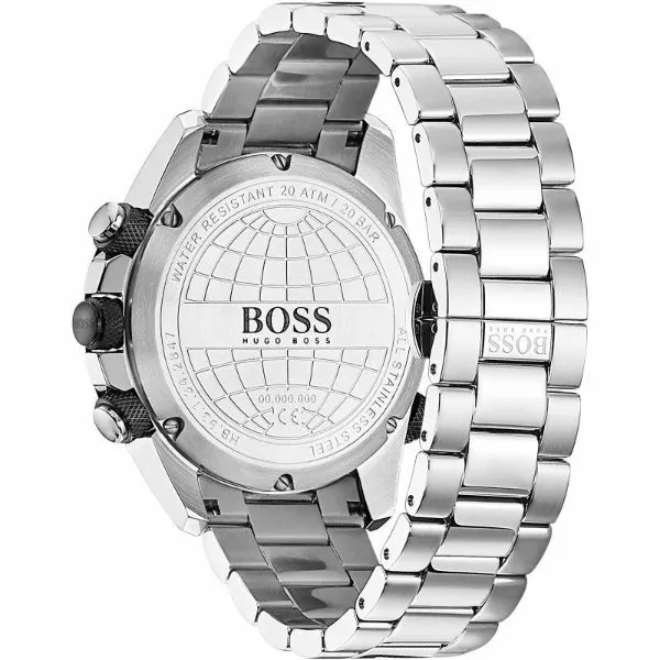 HUGO BOSS Nomad Silver Stainless Steel Grey Dial Chronograph Quartz Watch for Gents - 1513774
