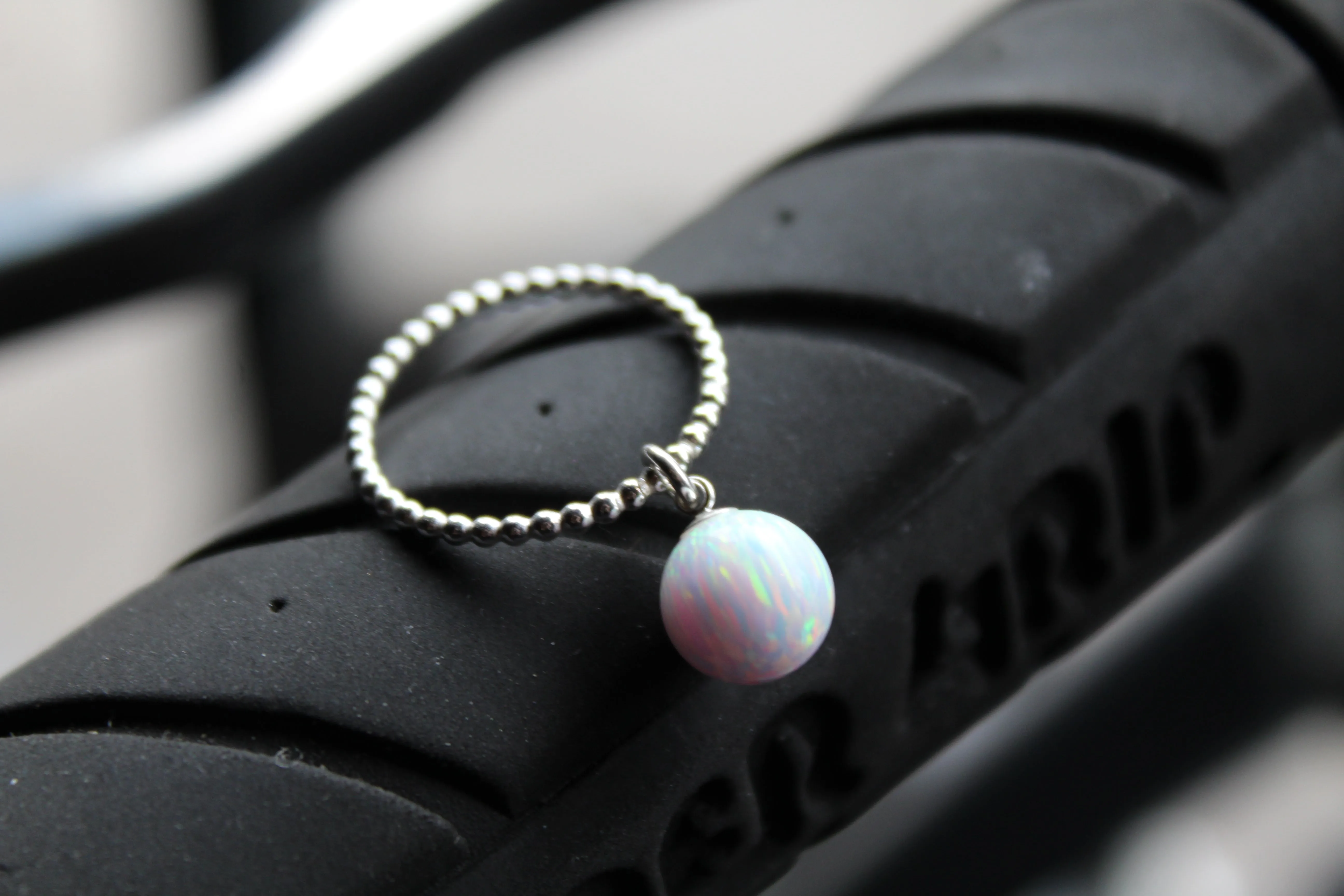 Ice Opal Ring Silver
