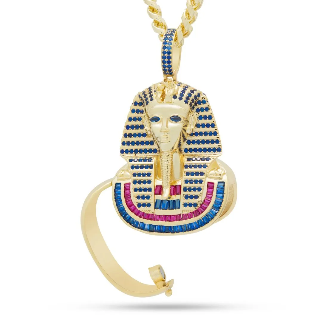 Iced King Tut Stash Necklace
