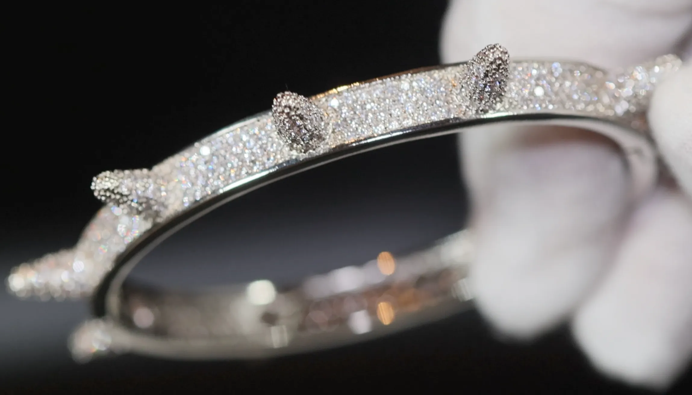 Iced Out Bracelet | Womens Bracelet | Mens Bracelet | Diamond Bracelet | Spiked Bracelet | Hip Hop Bracelet | Cuff Bracelet | Bracelets