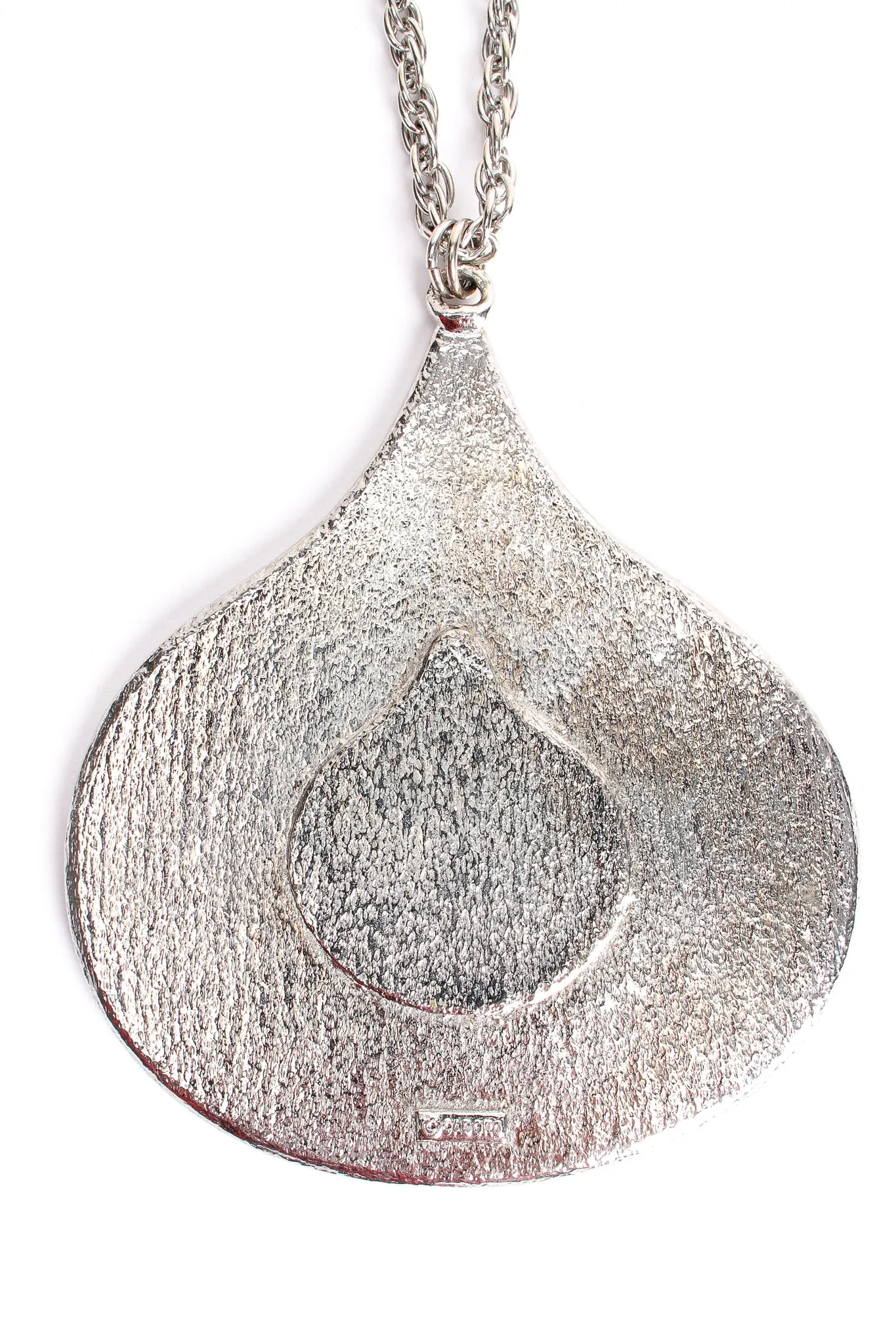 Ink Blot Teardrop Pendant
