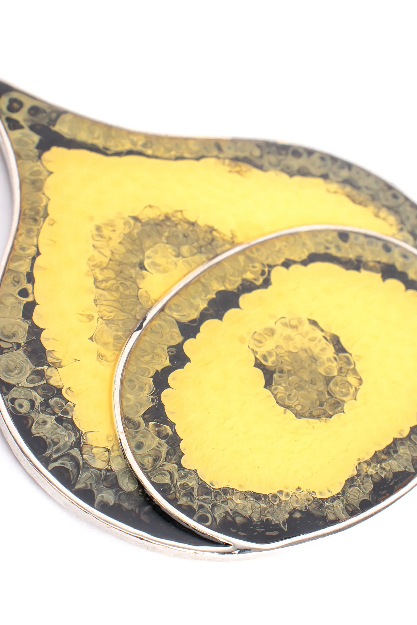 Ink Blot Teardrop Pendant