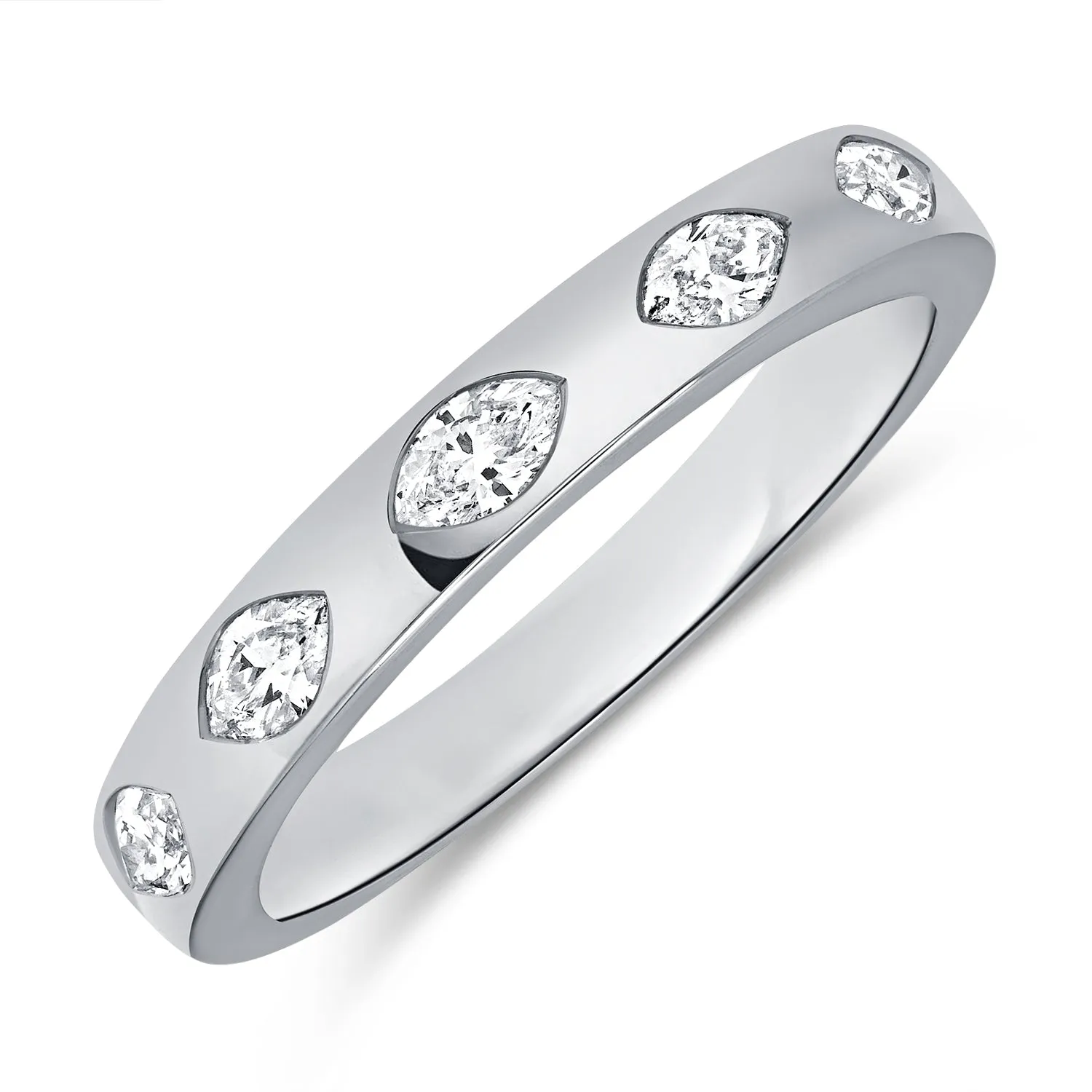 Inlay Diamond Marquise Cloud Ring