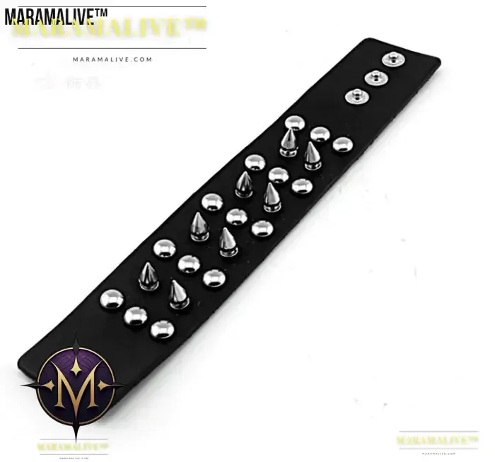 Introducing: "Spike Studded Leather Bracelet - Aroncent 3pcs"