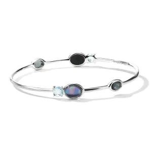 Ippolita Silver Rock Candy Blu Notte Pebble Bangle