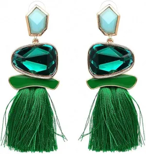 Jana Winkle Vintage Gem Stone Drop Earrings