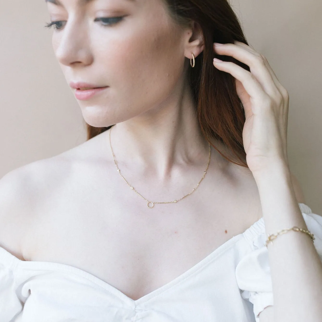 Jocelyn Halo Necklace