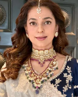 Juhi Chawla - Sela Polki Long Necklace