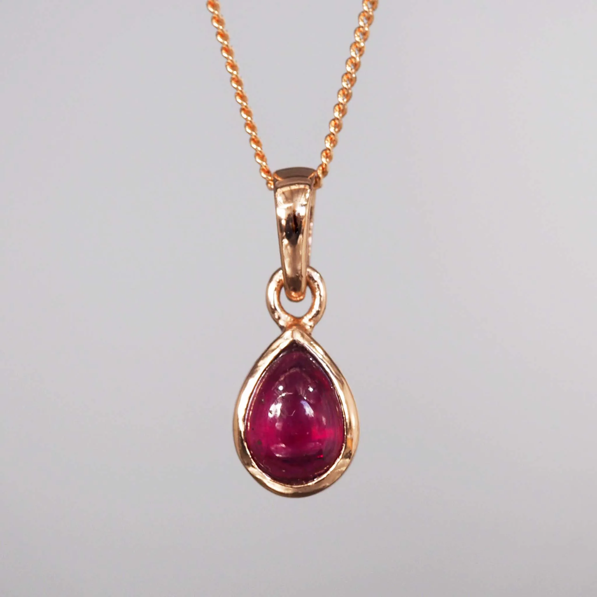 July Birthstone Necklace - Ruby
