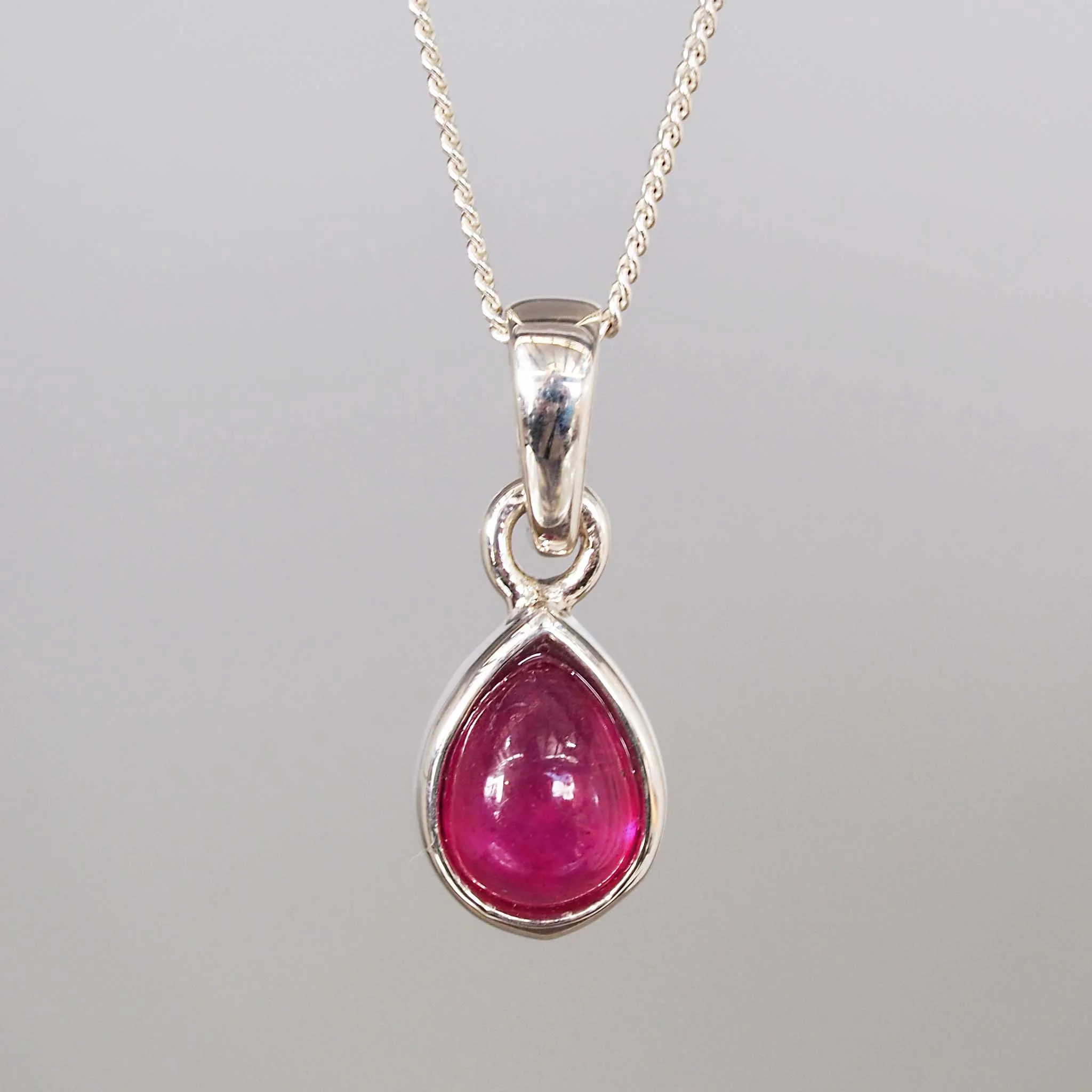 July Birthstone Necklace - Ruby