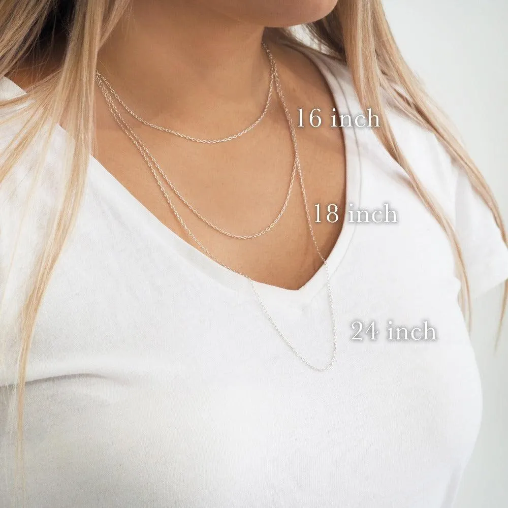 July Birthstone Necklace - Ruby