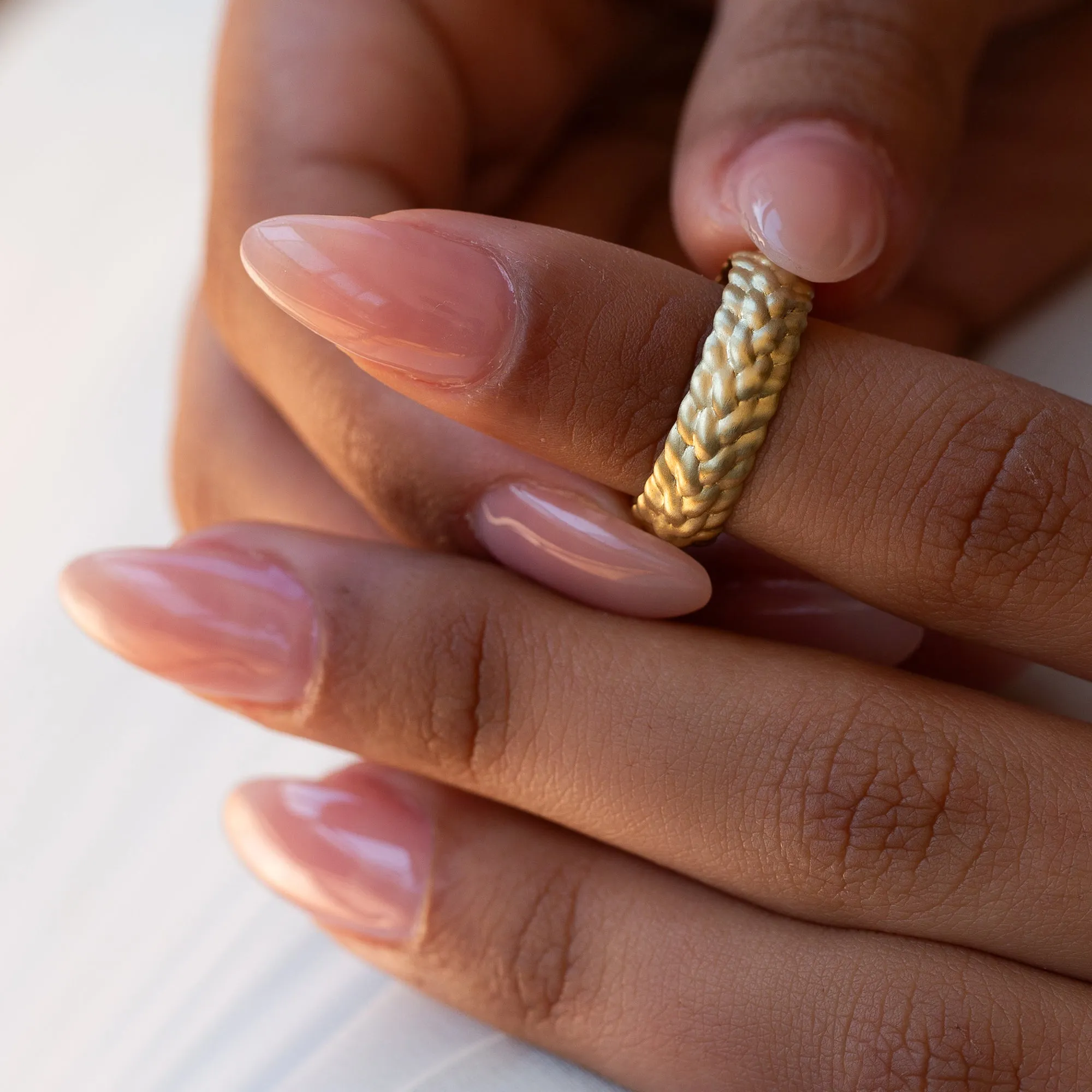 Knot Band | Braided Gold Ring
