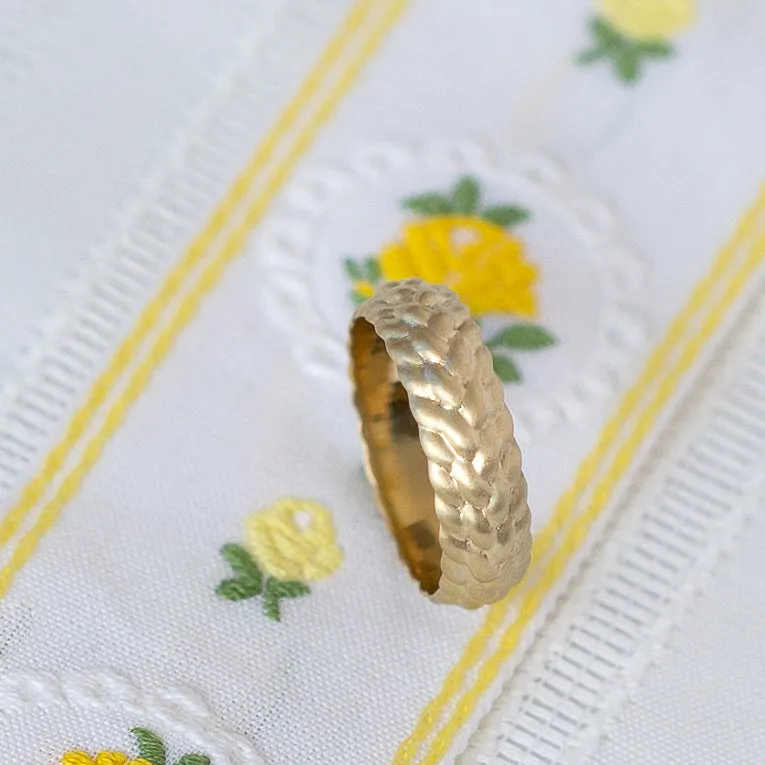 Knot Band | Braided Gold Ring