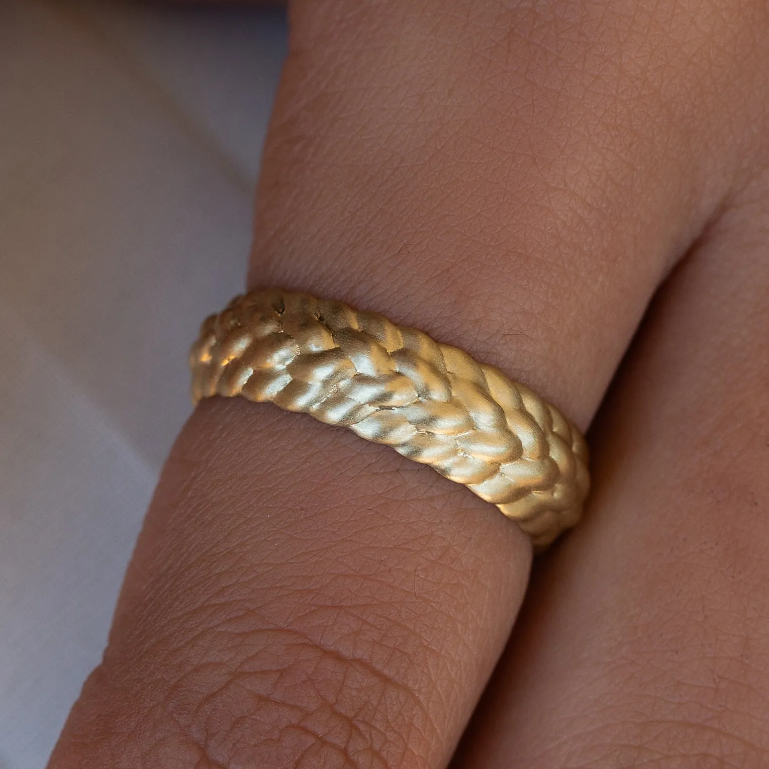 Knot Band | Braided Gold Ring