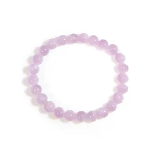 Kunzite 8mm Beaded Bracelet