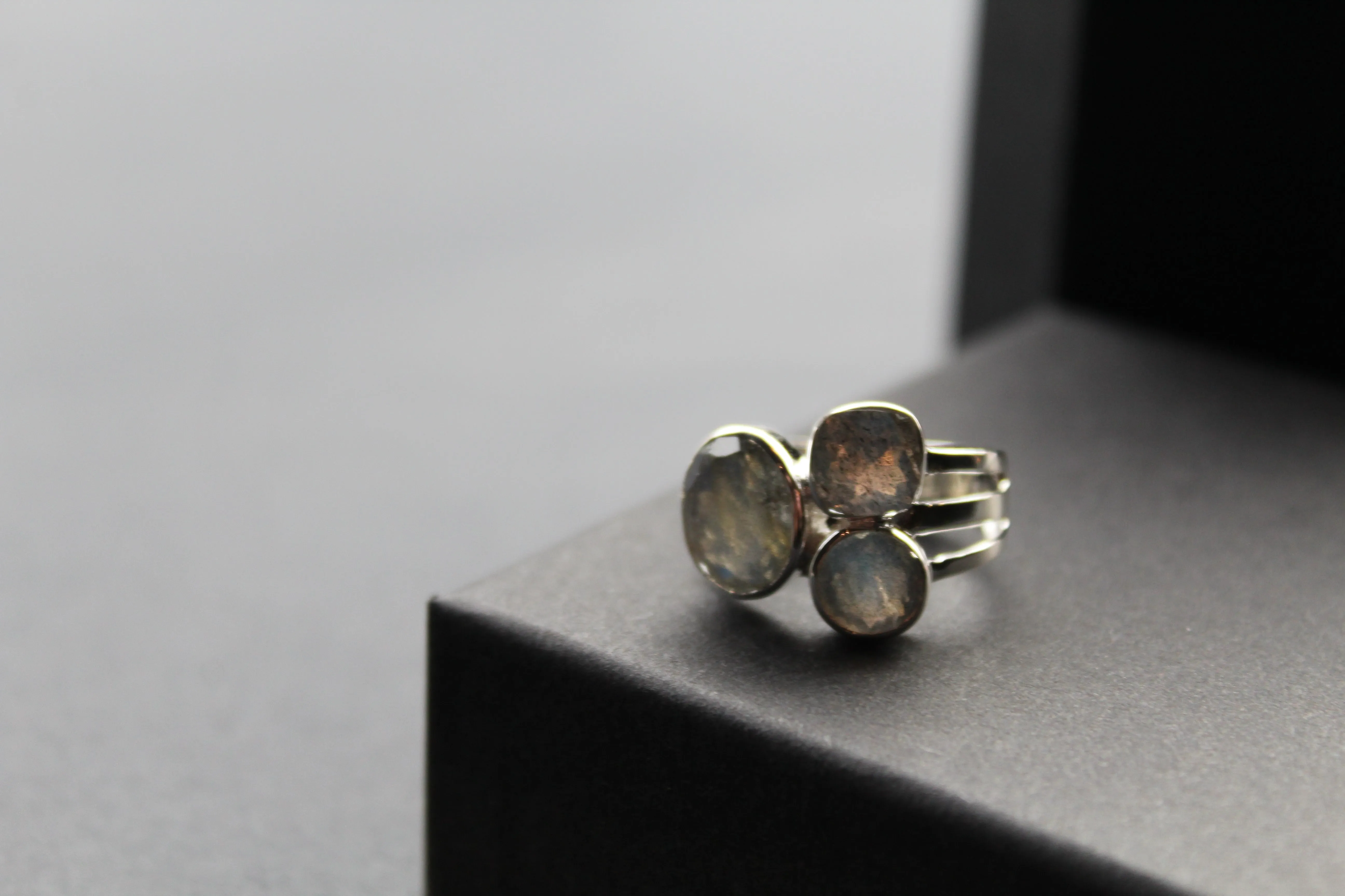 Labradorite Facetted Multi Stone Ring