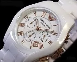 Ladies Ceramic Chronograph Watch AR1417