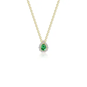Lafonn 0.61 CTW Pear-shaped Halo Necklace