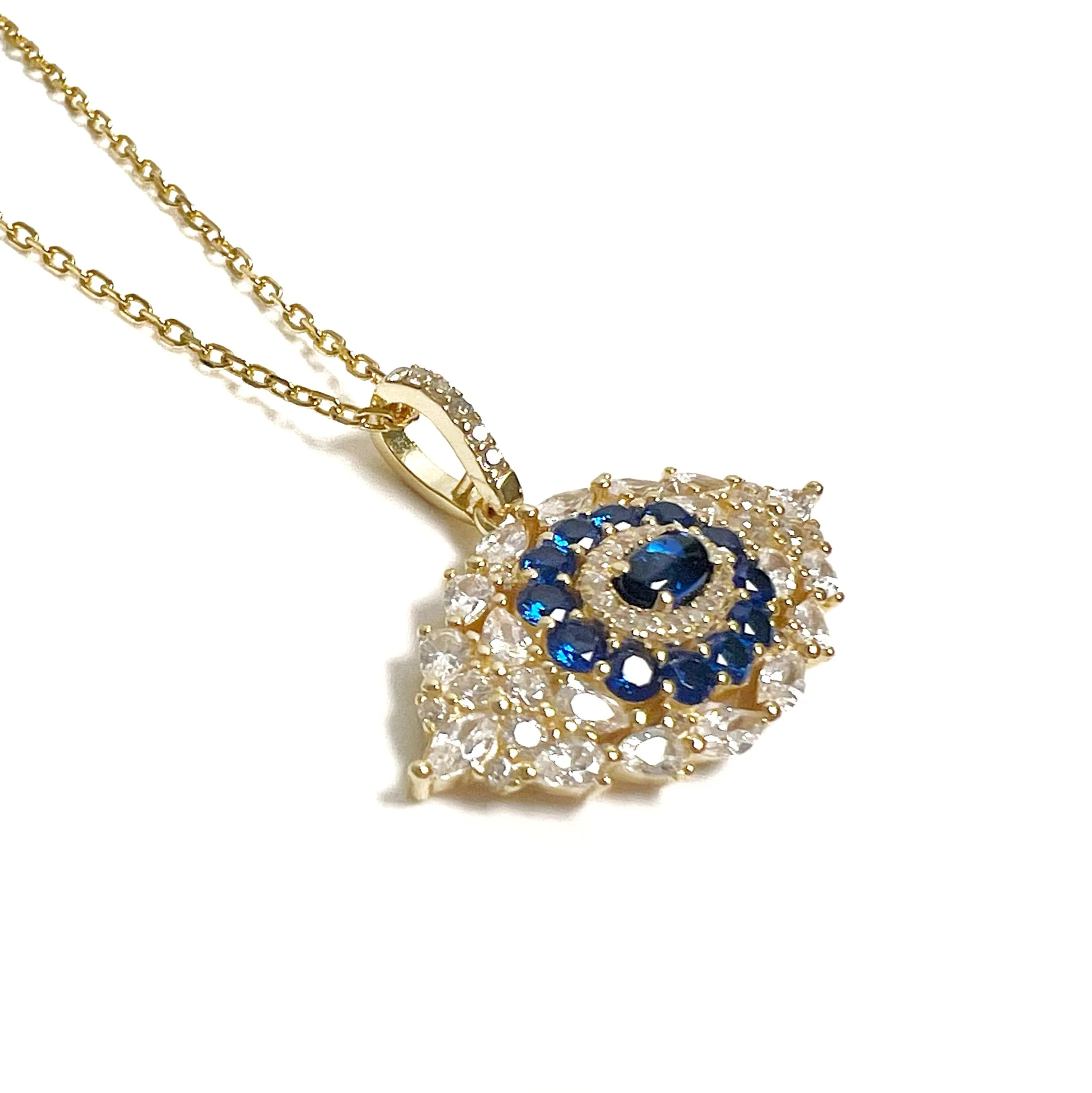 Large Eye Baguette Color Necklace