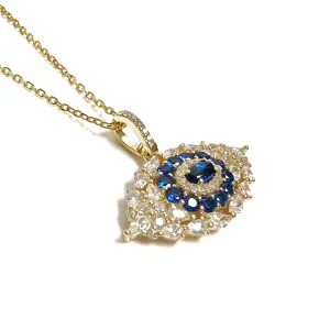 Large Eye Baguette Color Necklace