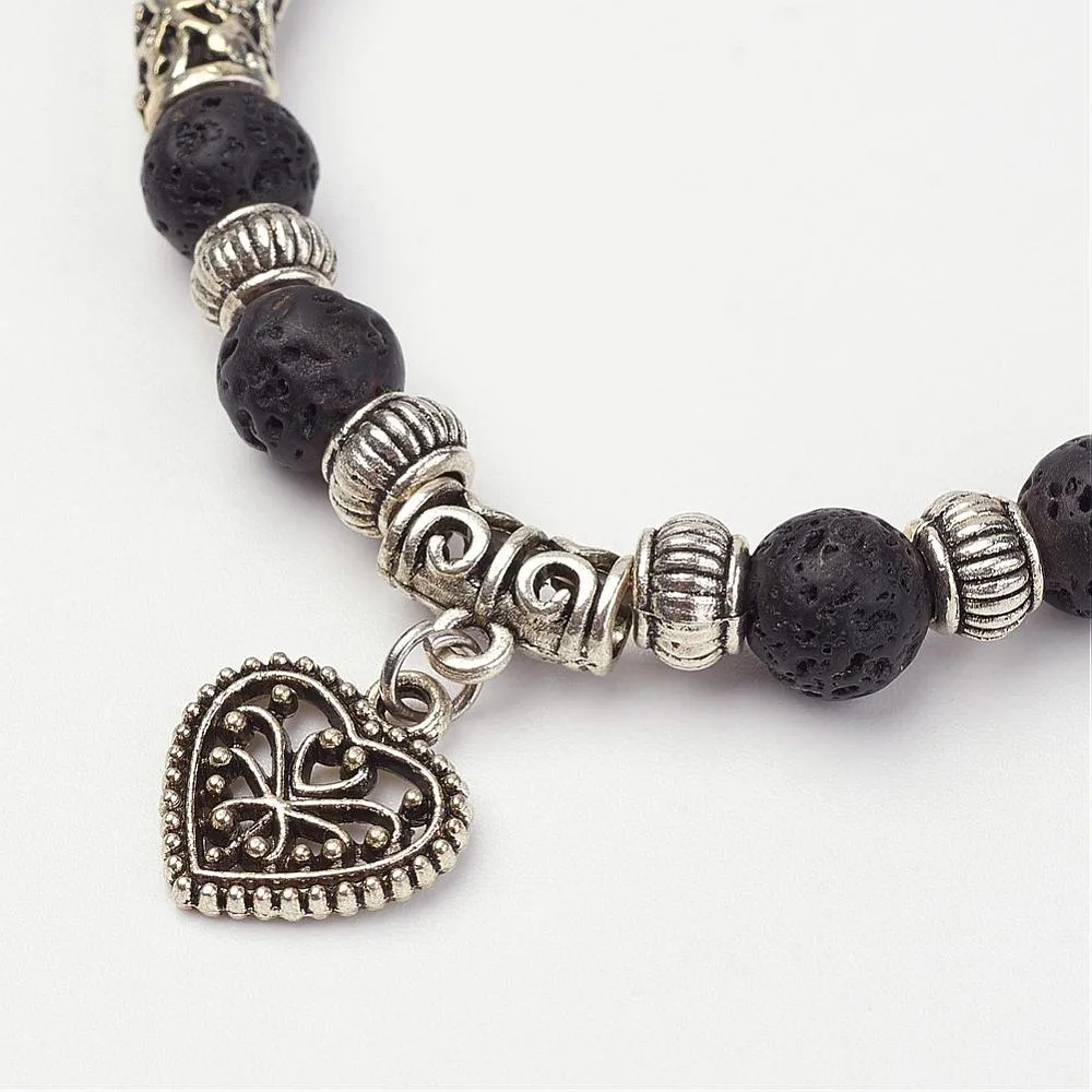 Lava Heart Bracelet Chakra