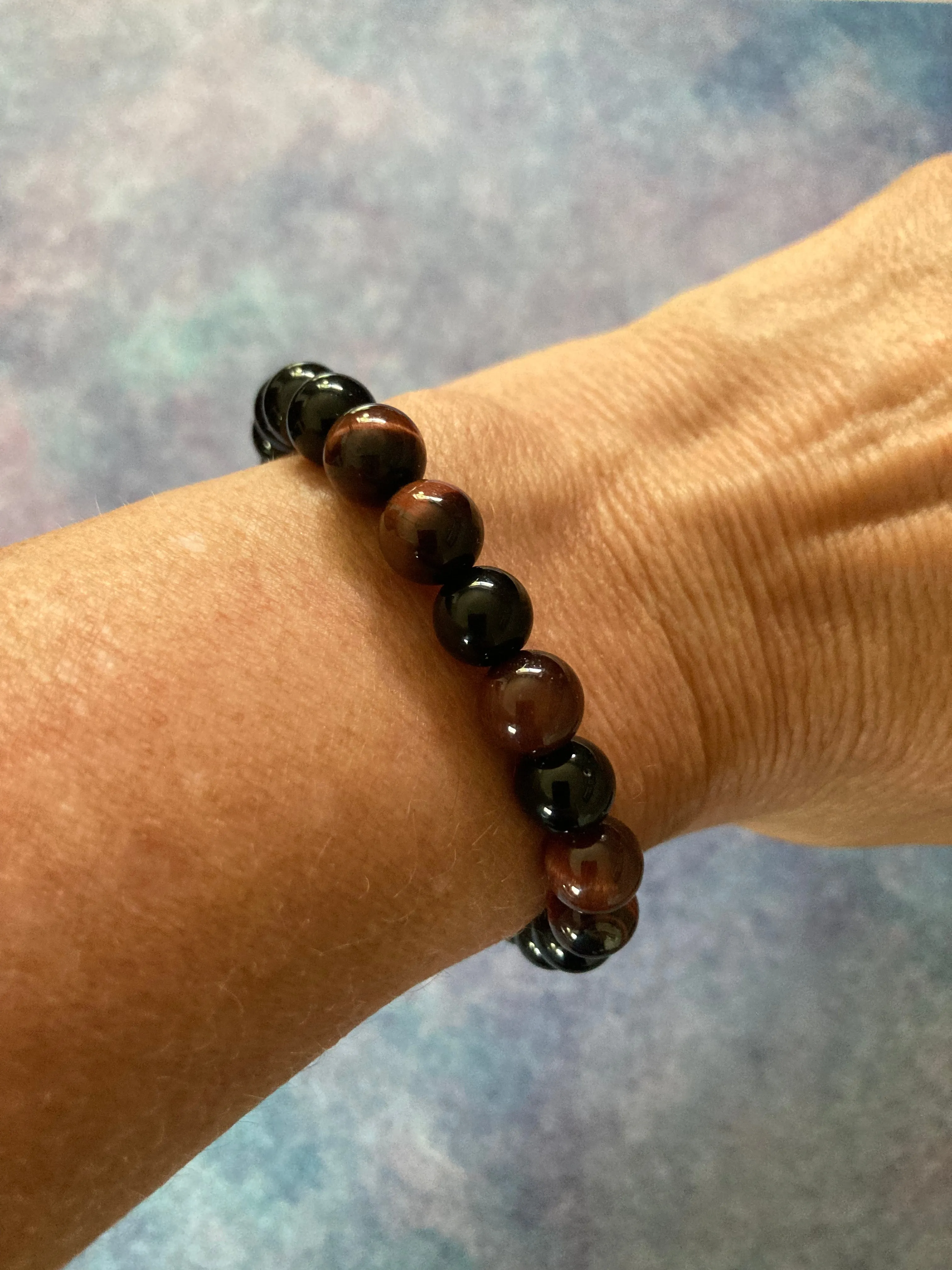 Lava Rock & Stone Adjustable Bracelet