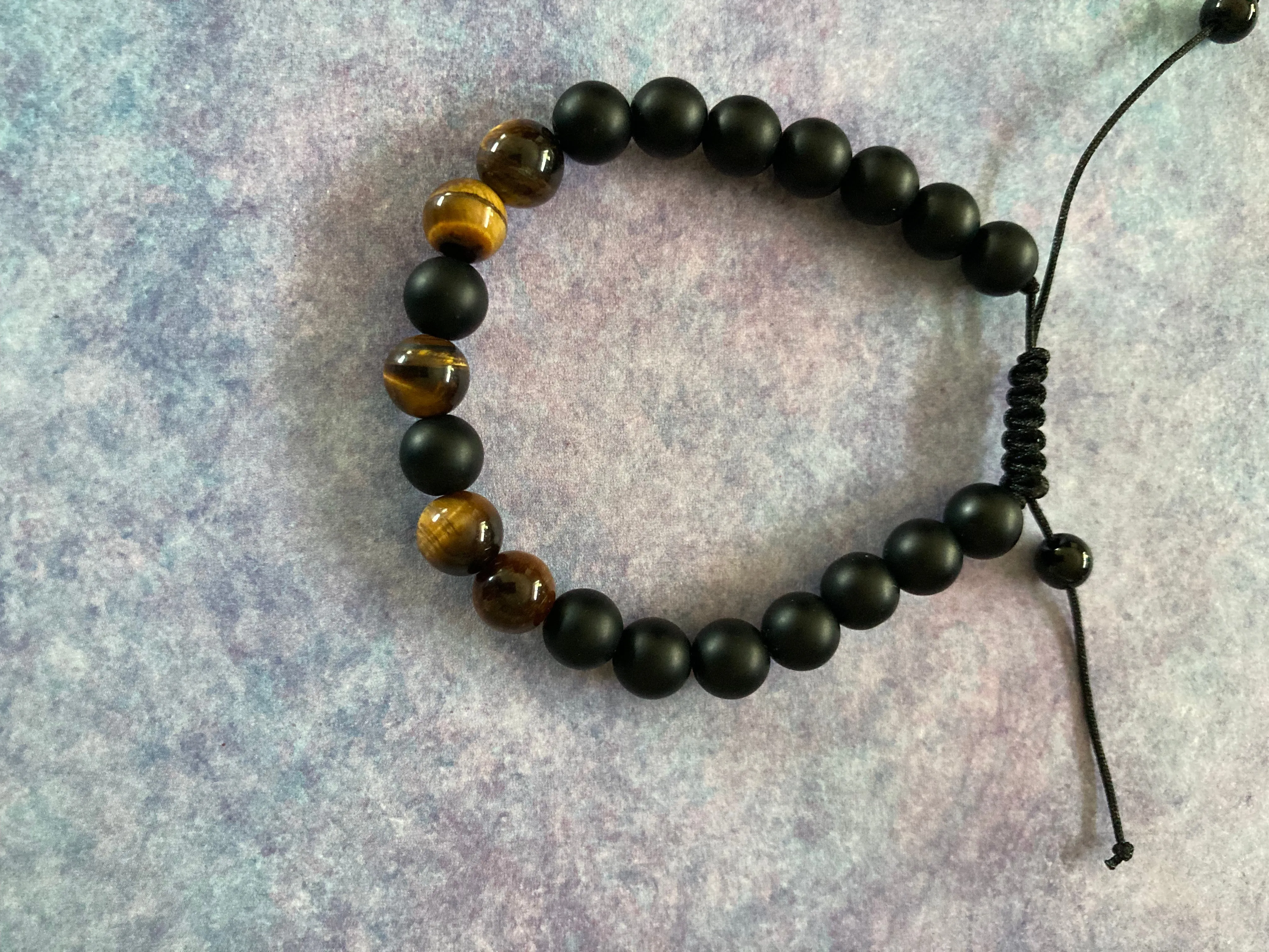 Lava Rock & Stone Adjustable Bracelet