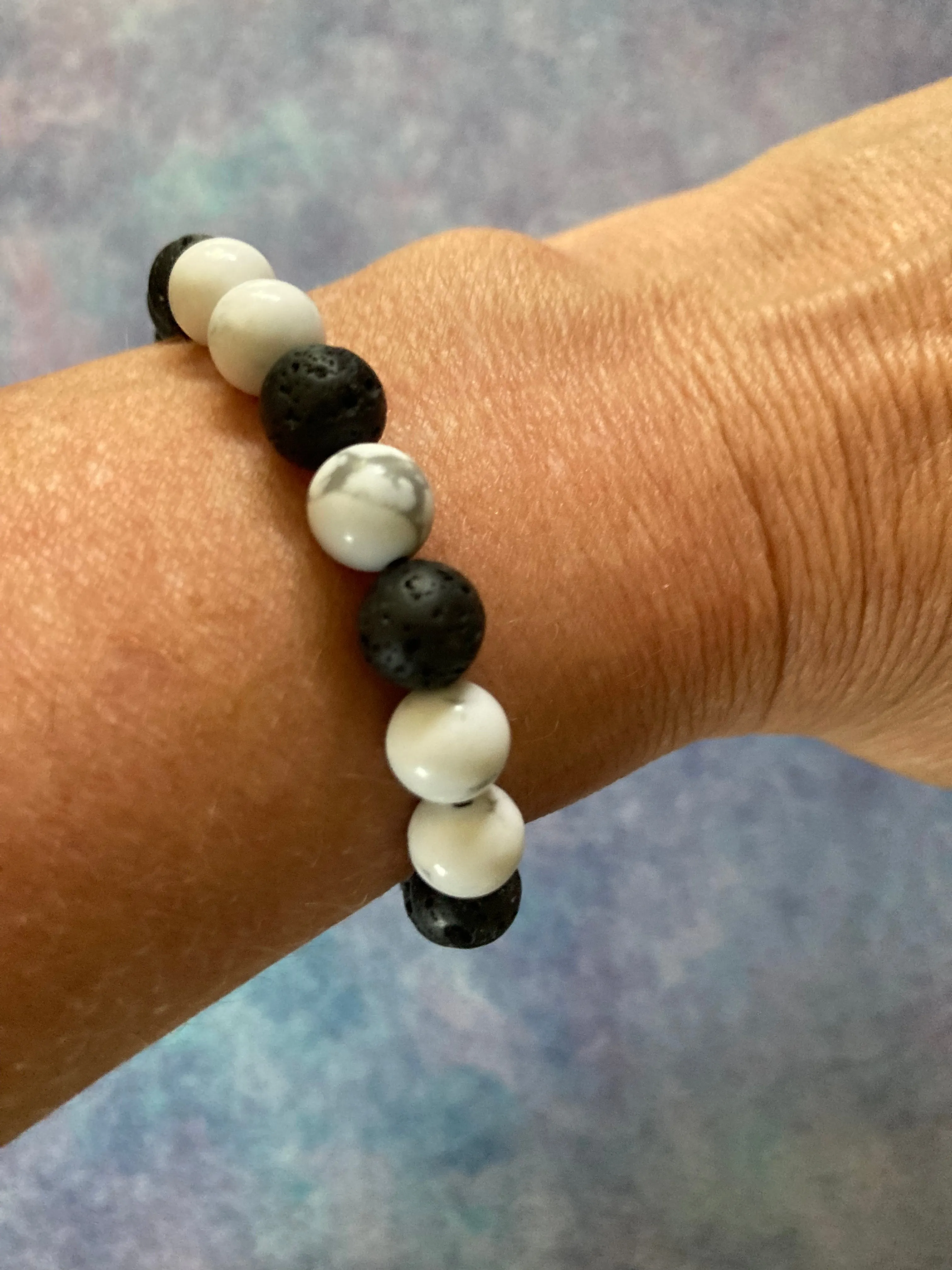 Lava Rock & Stone Adjustable Bracelet