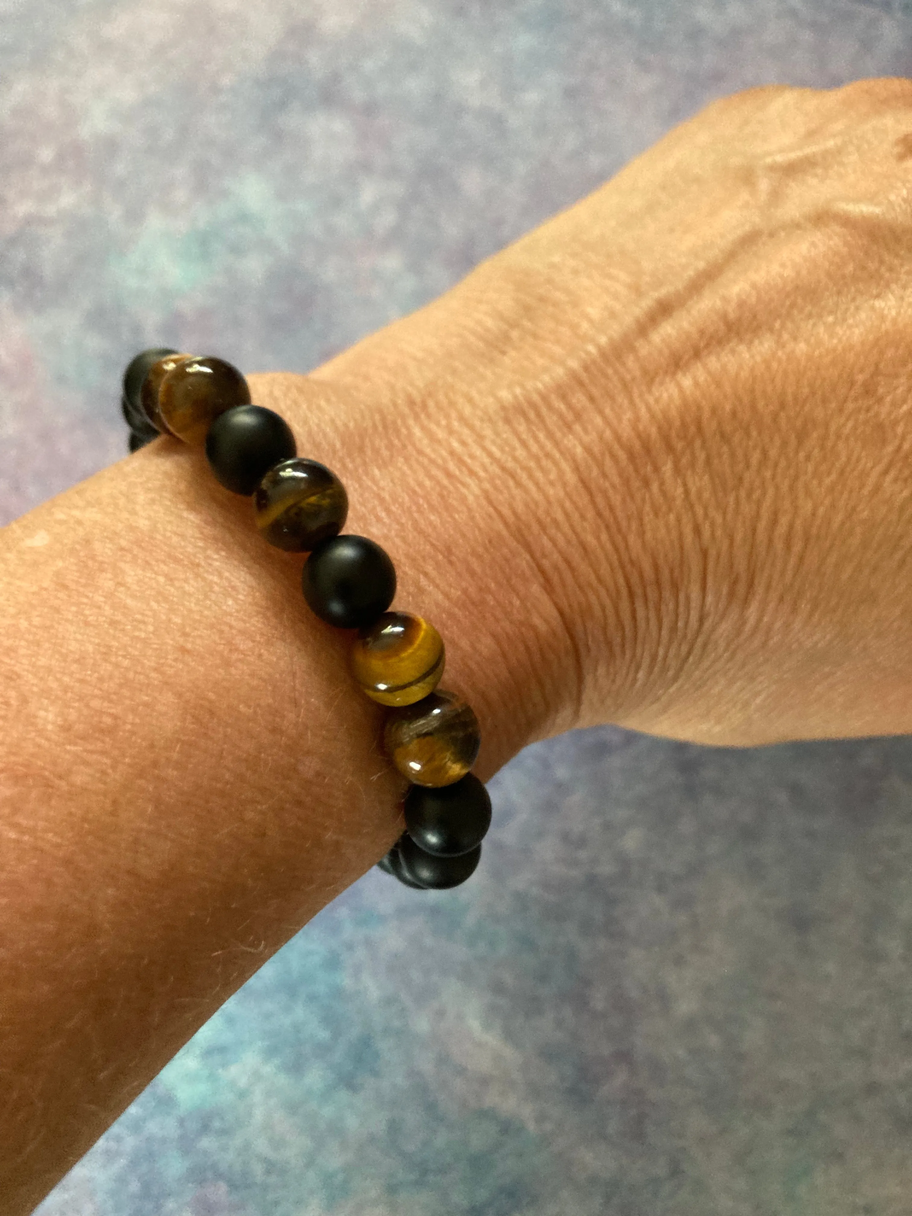 Lava Rock & Stone Adjustable Bracelet