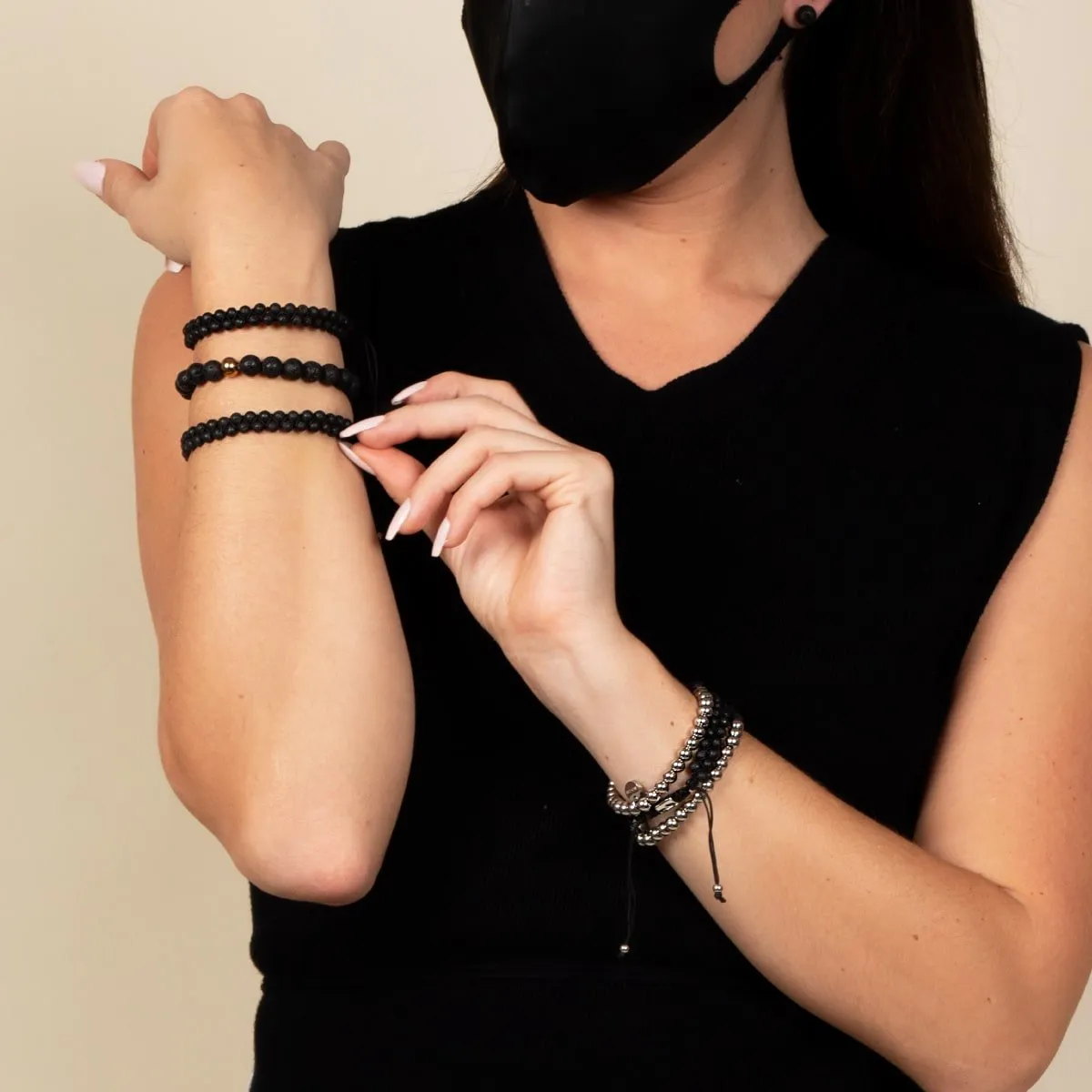 Lava Rock Diffuser | .925 Sterling Silver | Vitality Bracelet