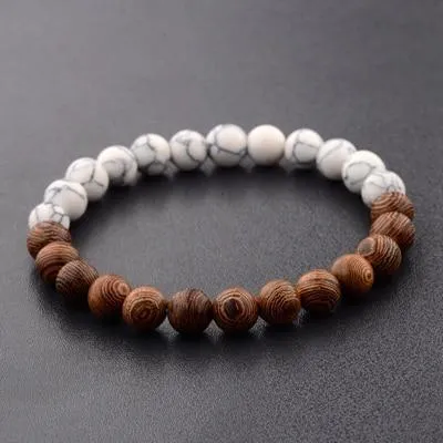Lava Stone Men Wrist  Bracelet Natural Moonstone Bead Tibetan  Chakra Diffuser Bracelets For Men Jewelry Cool Gifts
