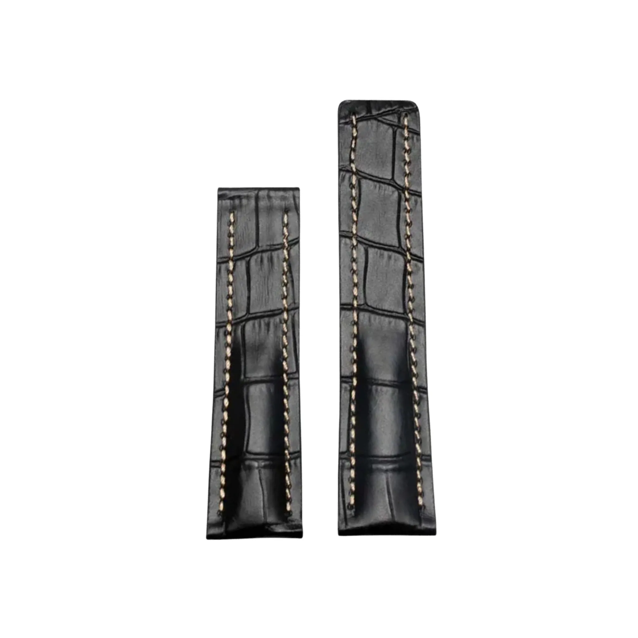 Leather Strap - For Breitling Watches - Black
