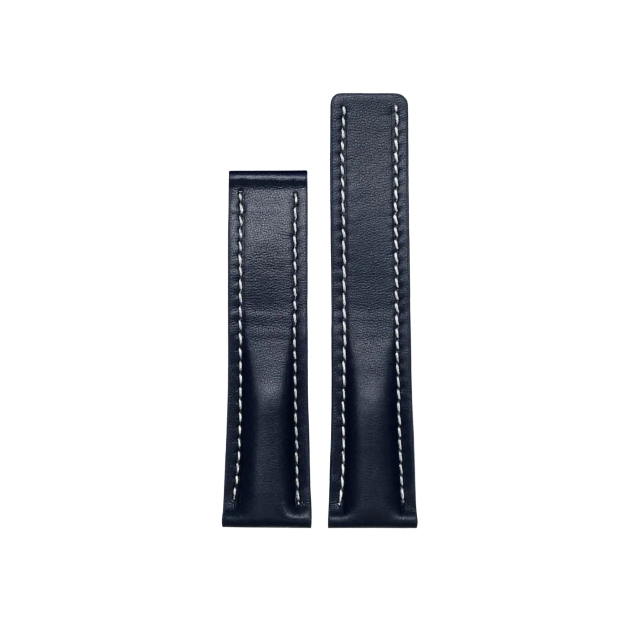 Leather Strap - For Breitling Watches - Flat Dark Blue