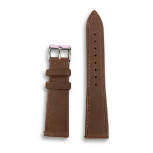 Leather Strap Plain Dark Brown | 22MM