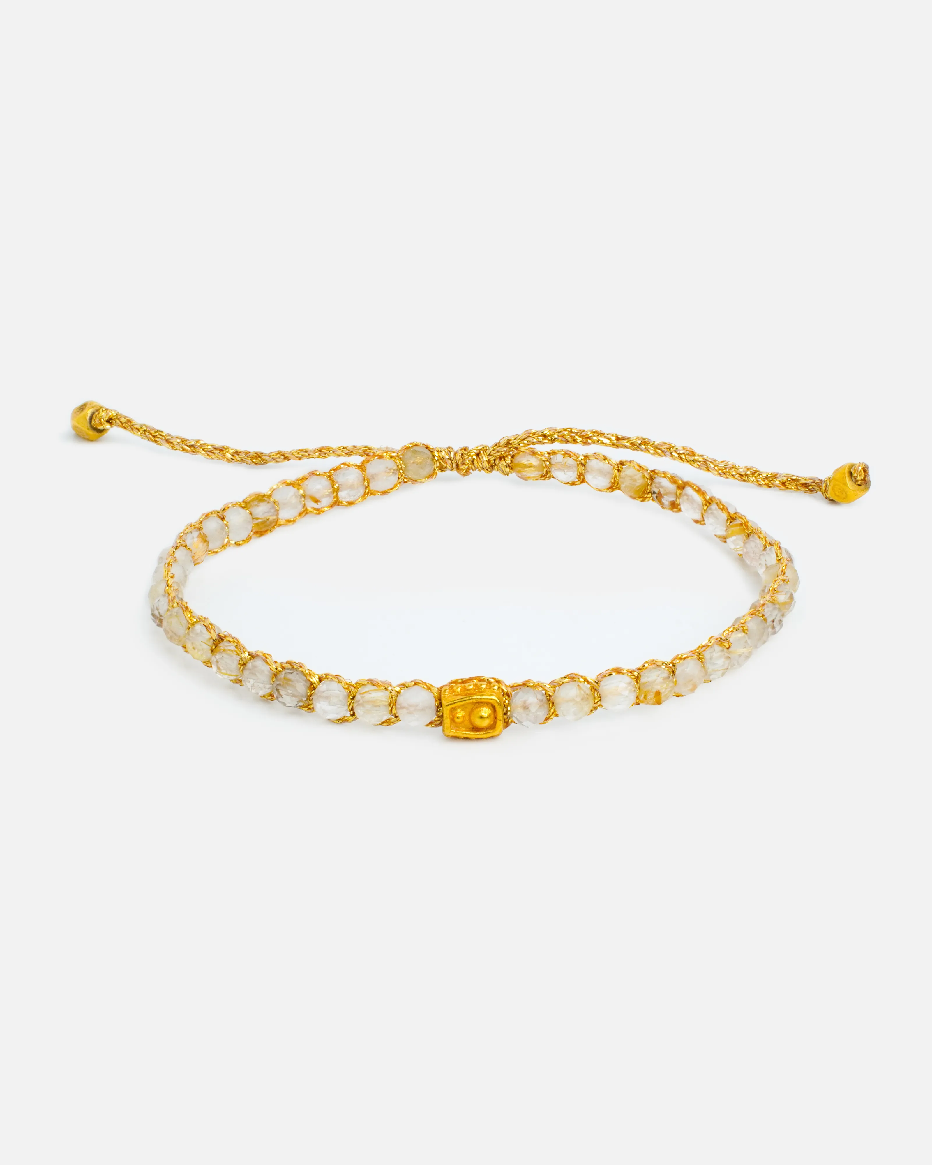 Lemon Quartz Bracelet | Gold