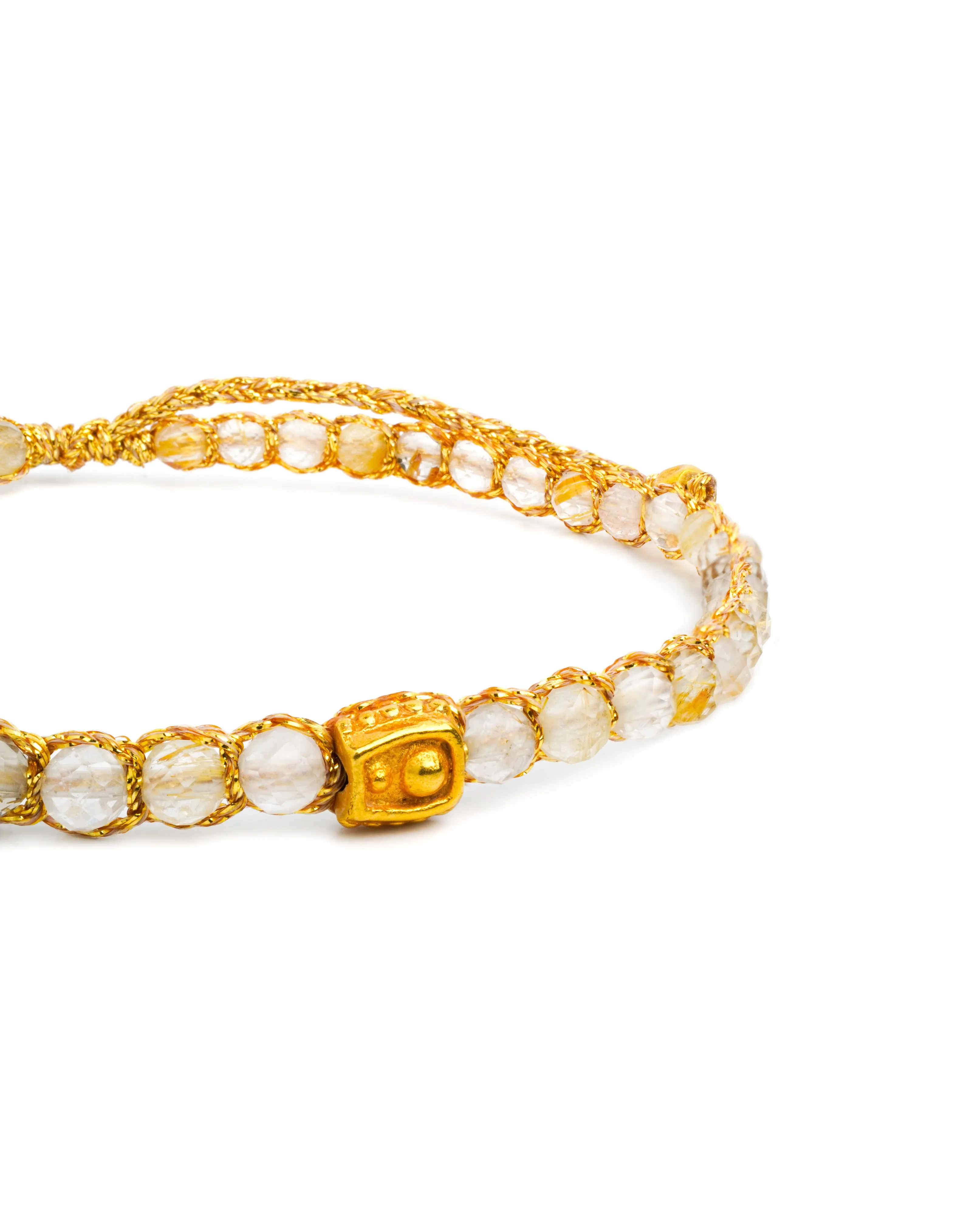 Lemon Quartz Bracelet | Gold