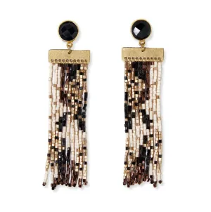 Lilah Beaded Fringe Earrings
