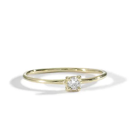little prong diamond solitaire
