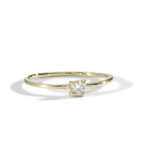 little prong diamond solitaire