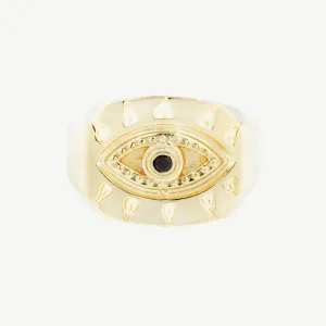 Lone Eye Signet in Black Spinel