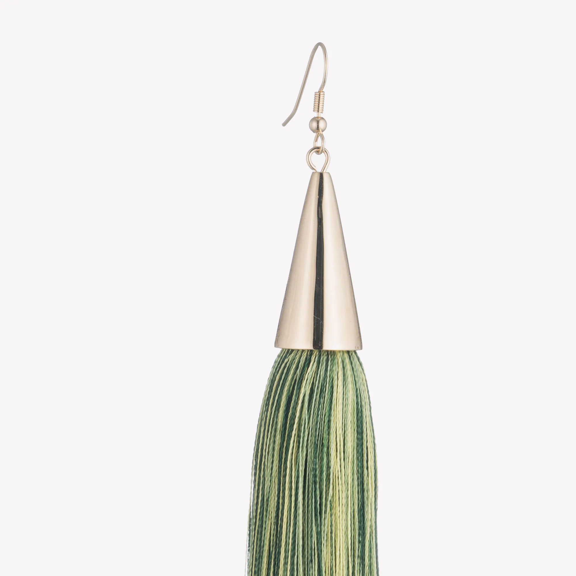 LONG SILK TASSEL EARRINGS