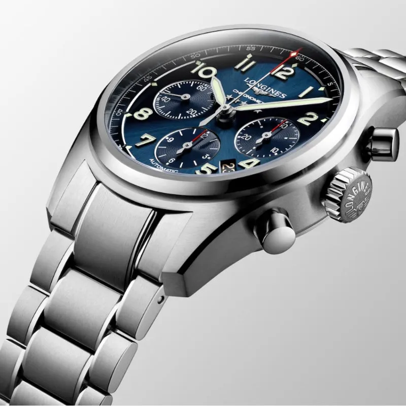 Longines Spirit Chronograph Blue Dial 42mm - L3.820.4.93.6