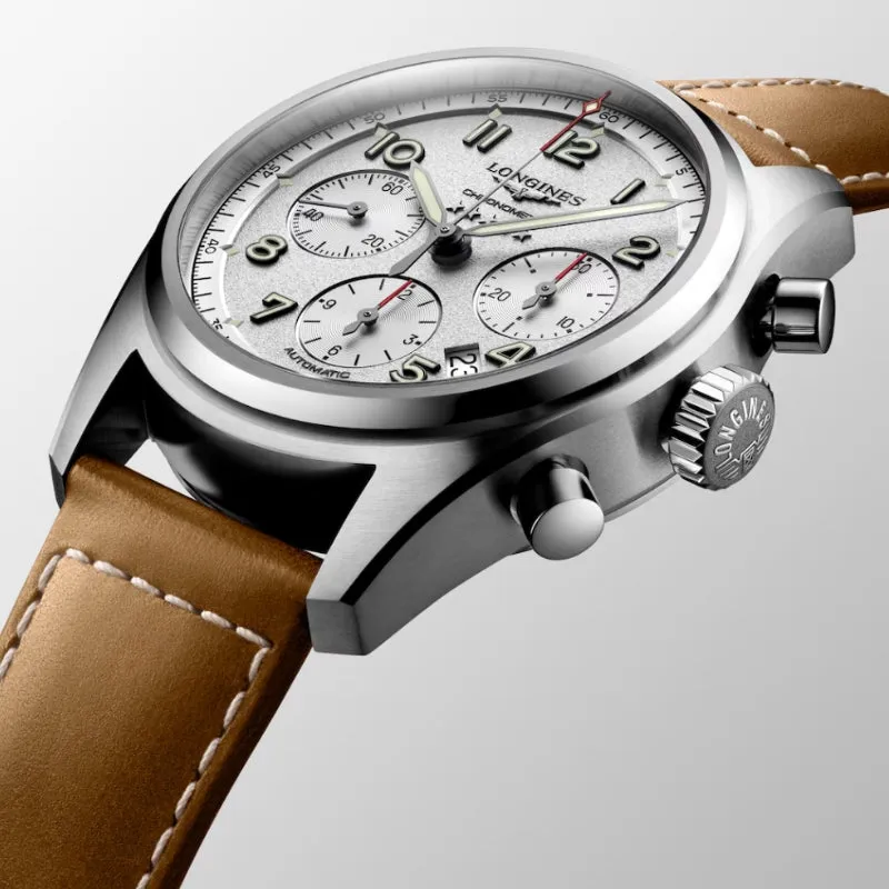 Longines Spirit Chronograph Silver Dial 42mm - L3.820.4.73.2