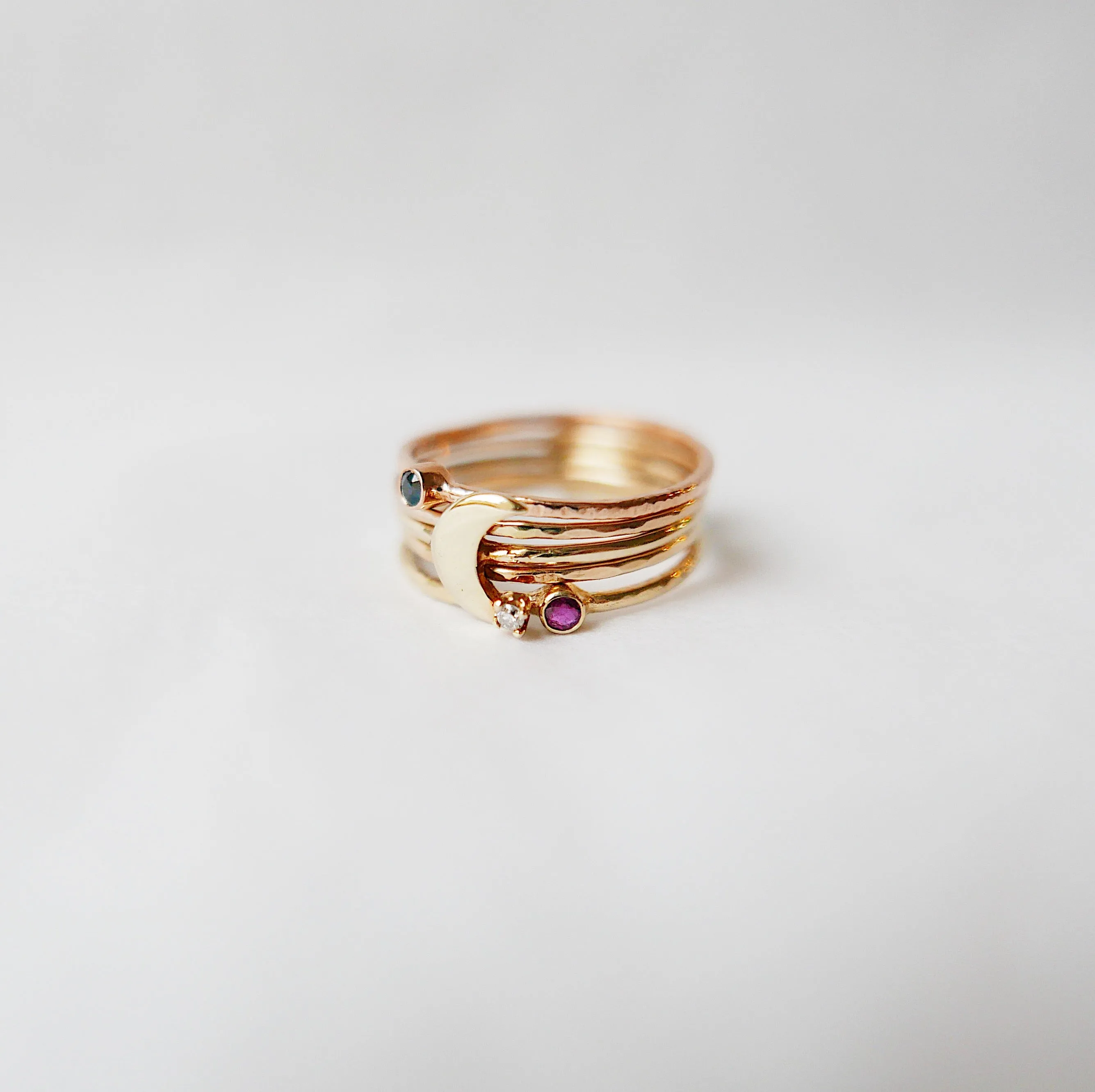 Love You To The Moon & Back Stacked Ring Set