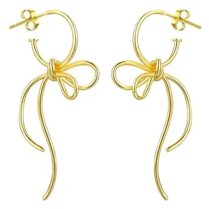Lovely Knot Long Tassel Dangle Earrings